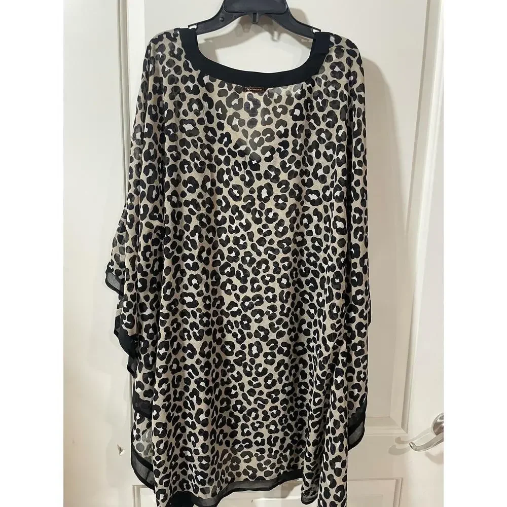 Michael Kors Swim Coverup One Size Animal Print Women's XS/S